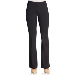 Elie Tahari Virgin Wool Charcoal Grey Trousers SZ 2